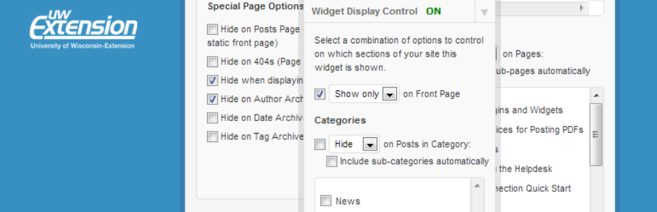 Conditional Widgets